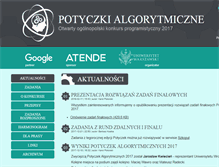 Tablet Screenshot of potyczki.mimuw.edu.pl