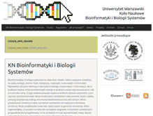 Tablet Screenshot of bioinf.mimuw.edu.pl